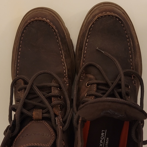 Rockport sz 8 brown leather boot - Picture 11 of 12